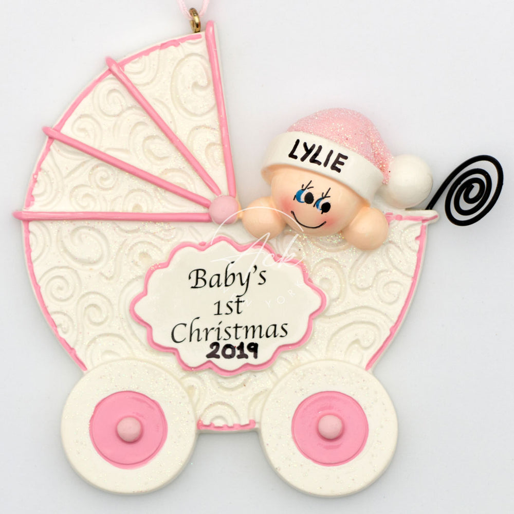 Stroller Personalized Christmas Ornament