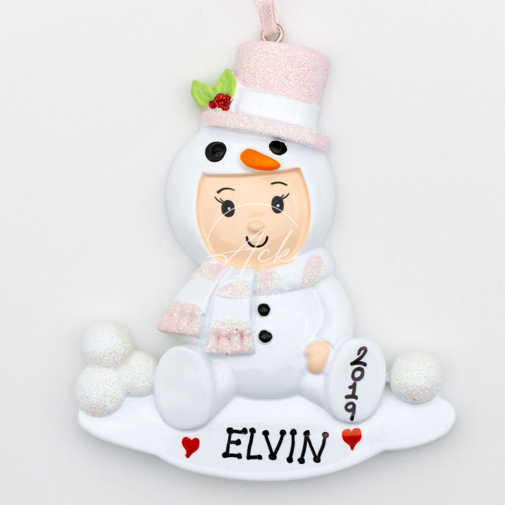 Snow Costume Personalized Christmas Ornament