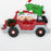 Red Car Couple Personalized Christmas Ornament