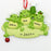 Frog Family of 3 Personalized Christmas Ornament