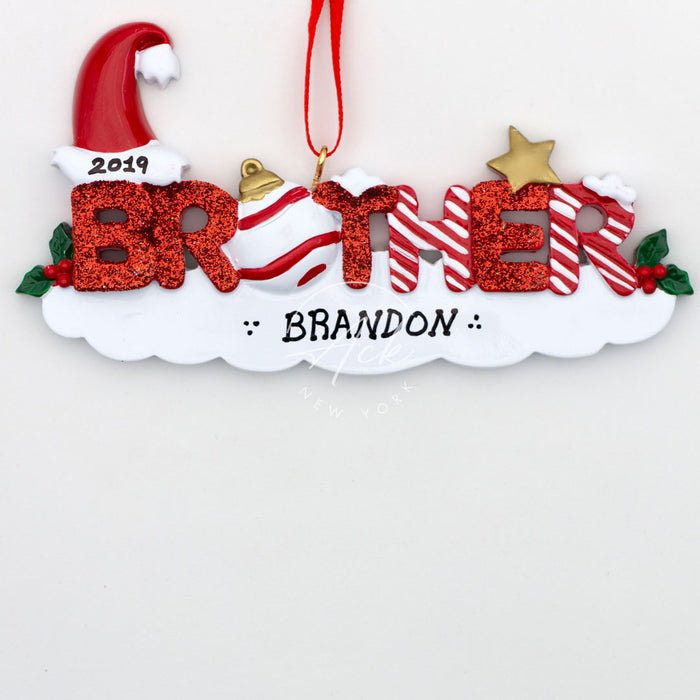 Brother Personalized Christmas Ornament