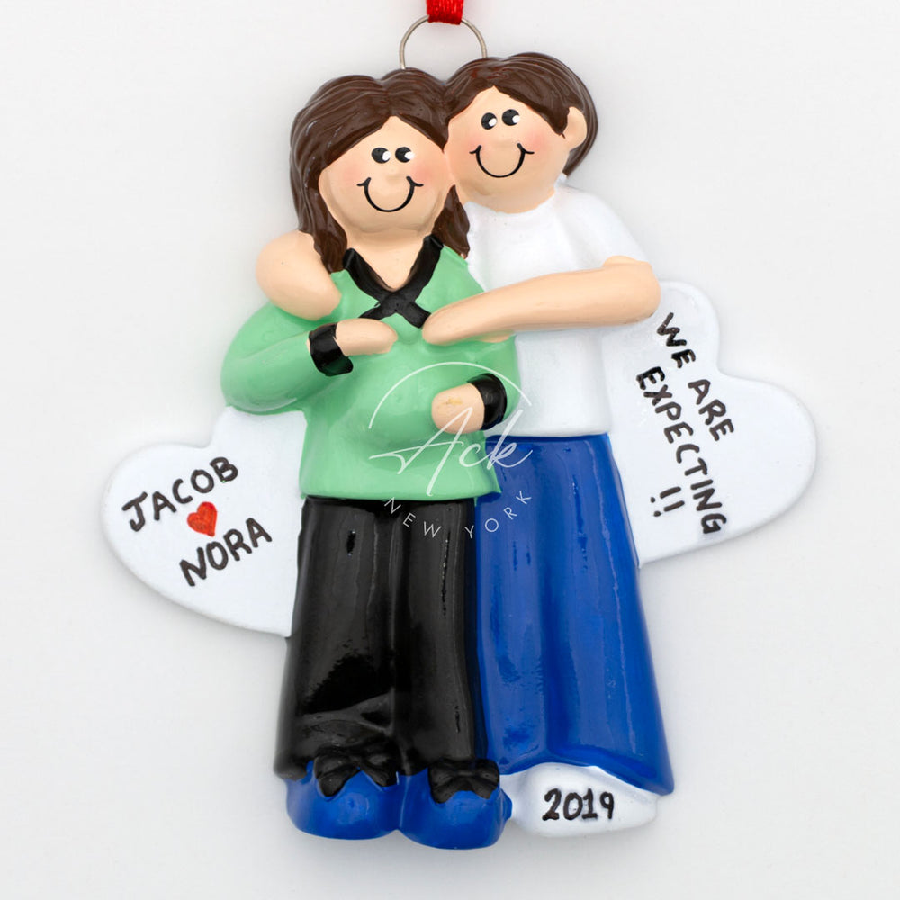 We Are Expecting Personalized Christmas Ornament