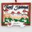 Happy Holidays Family of 4 Personalized Christmas Ornament