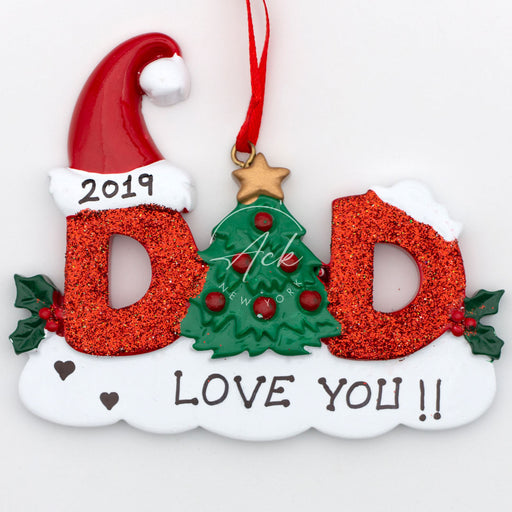 Dad  Personalized Christmas Ornament