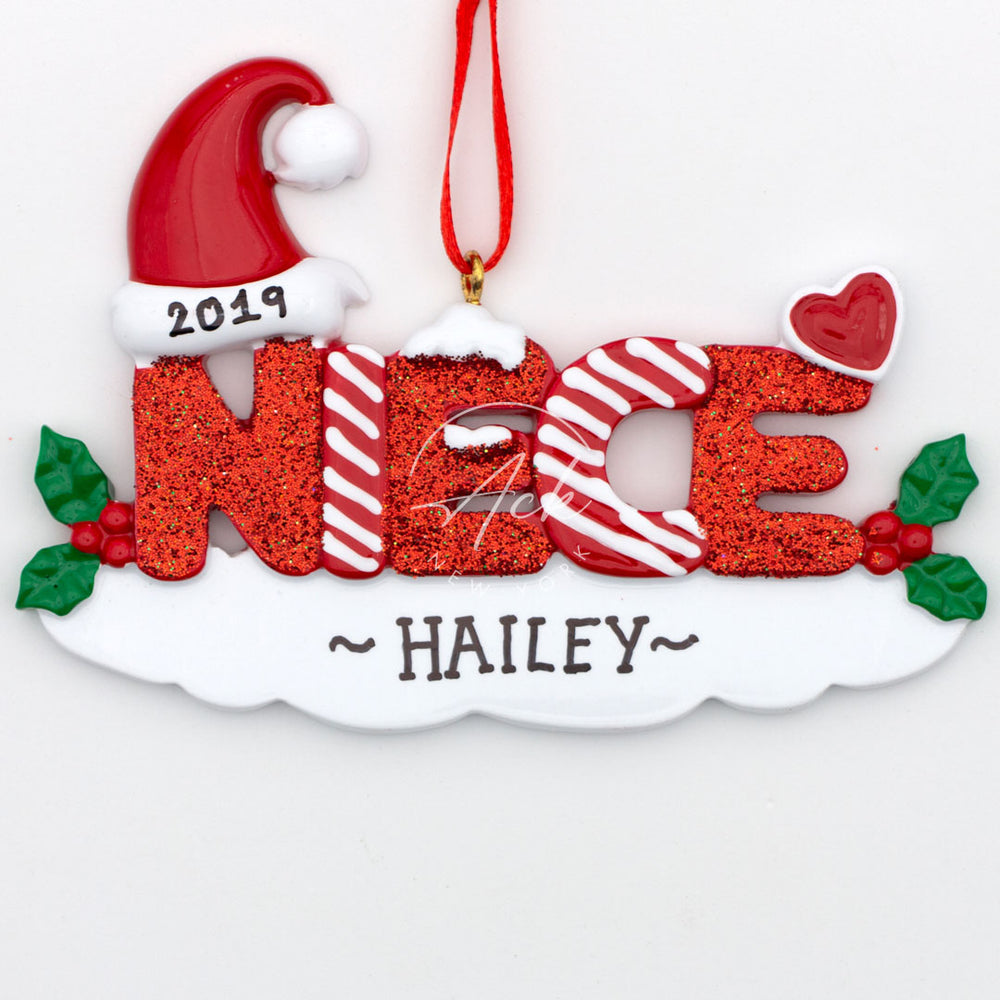Niece Personalized Christmas Ornament