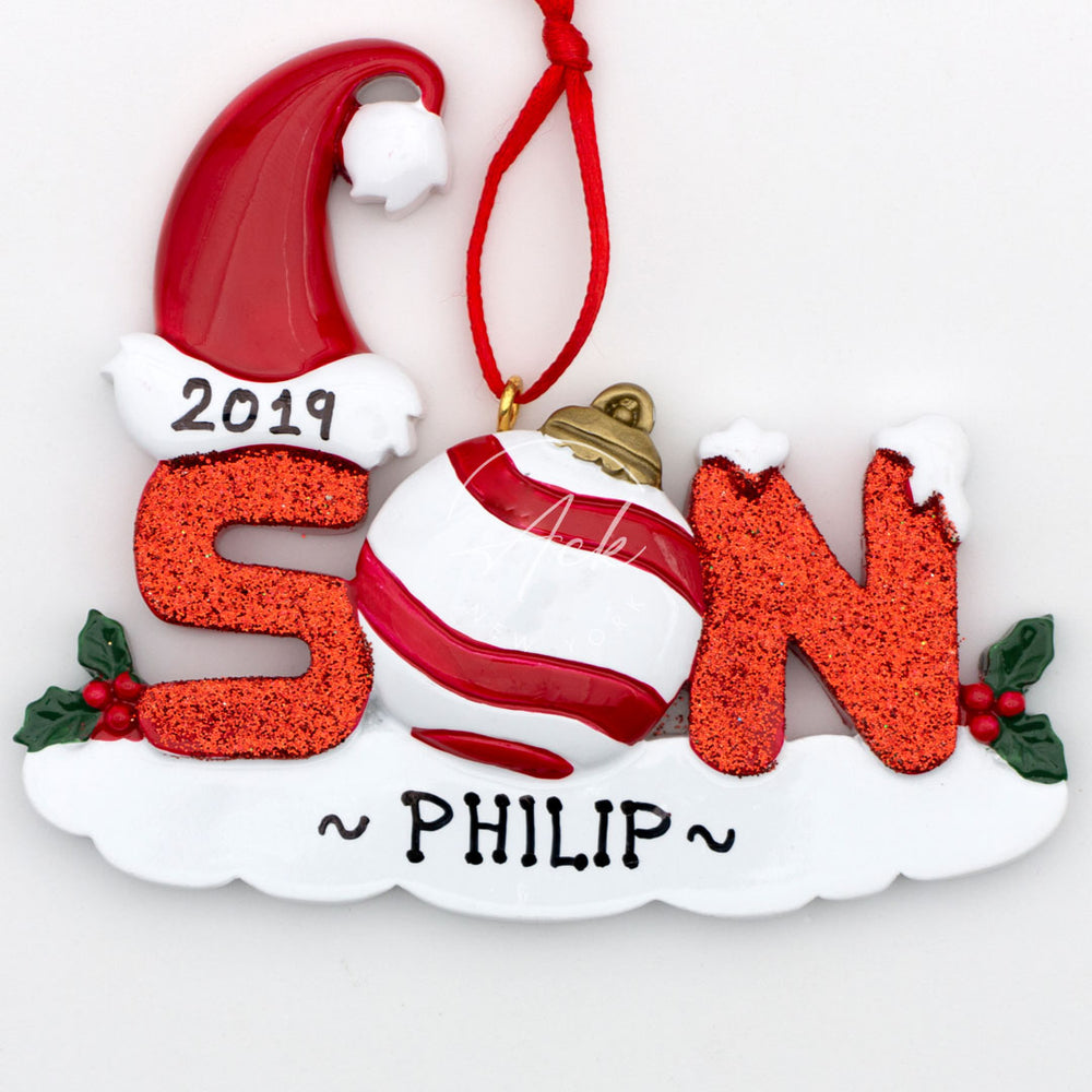 Son Personalized Christmas Ornament