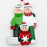 Winter Family of 3 Personalized Christmas Ornament