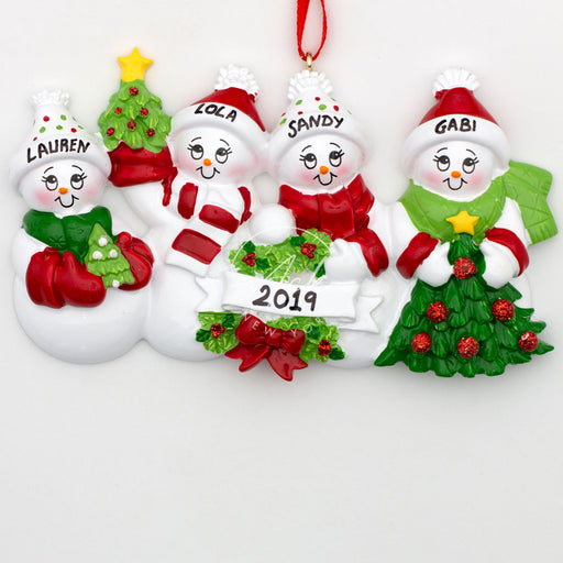 Besties of 4 Personalized Christmas Ornament