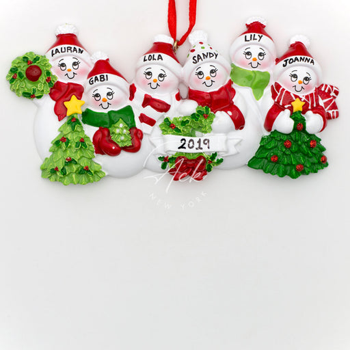 Besties of 6 Personalized Christmas Ornament
