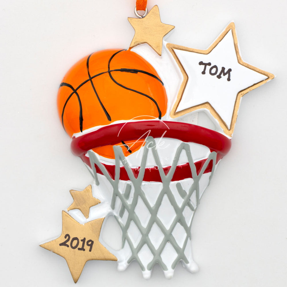 Basketball hoop Personalized Christmas Ornament