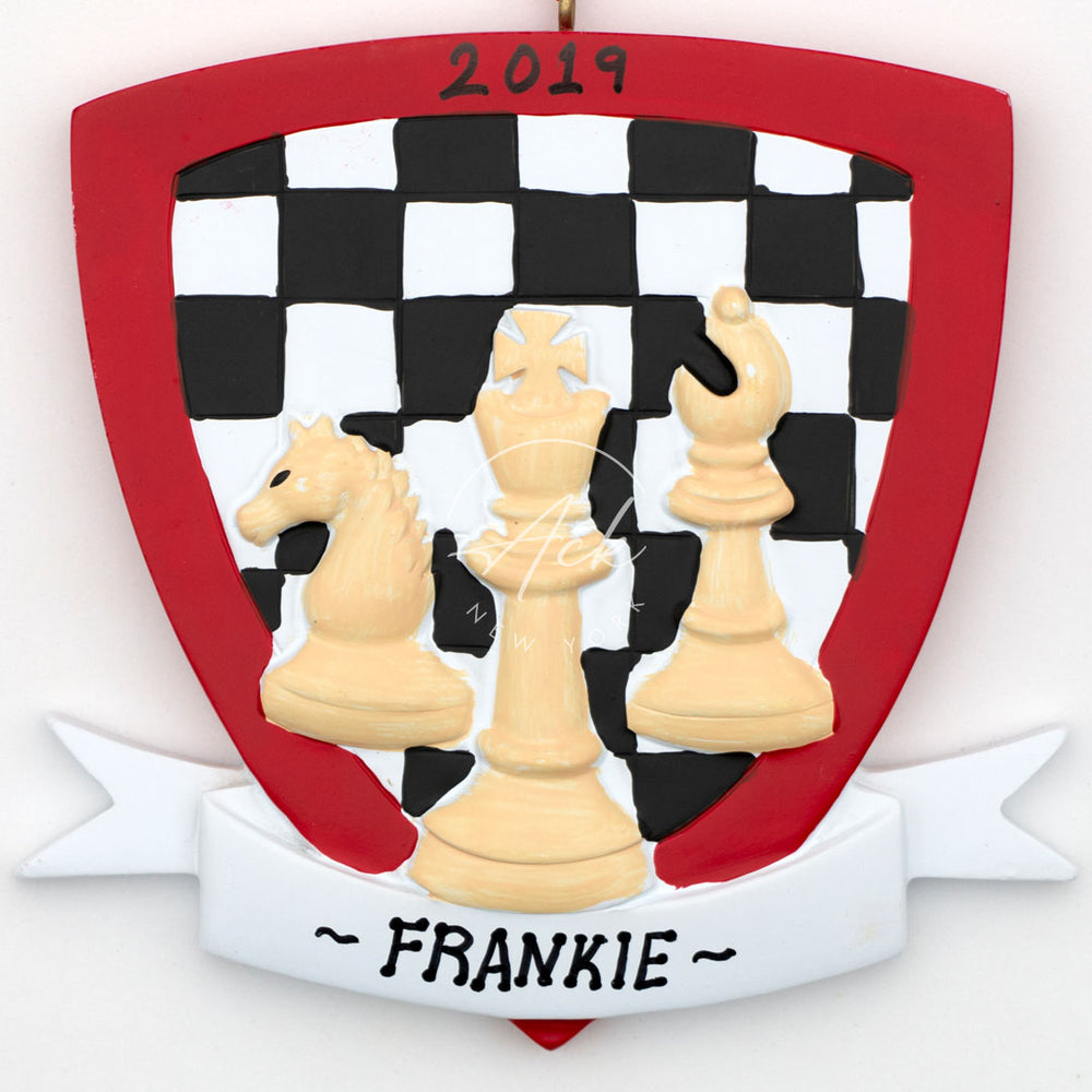 Chess Personalized Christmas Ornament