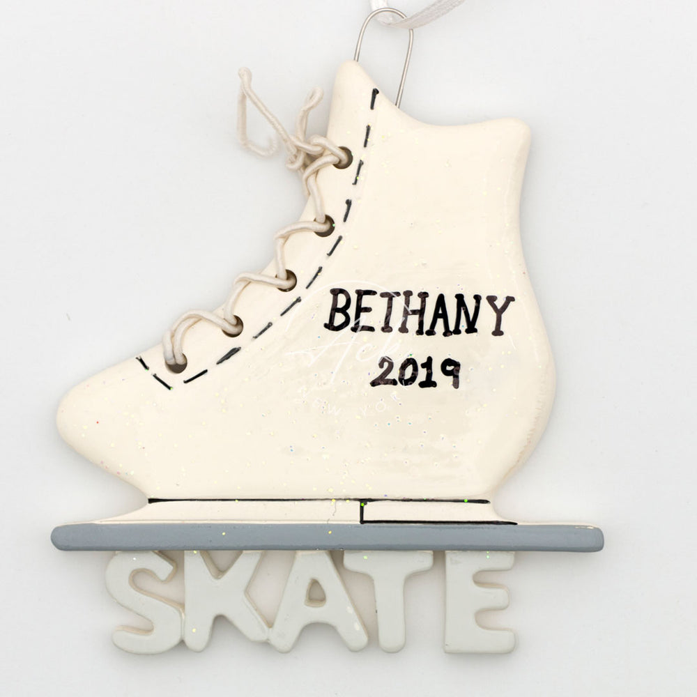 Ice Skate Personalized Christmas Ornament