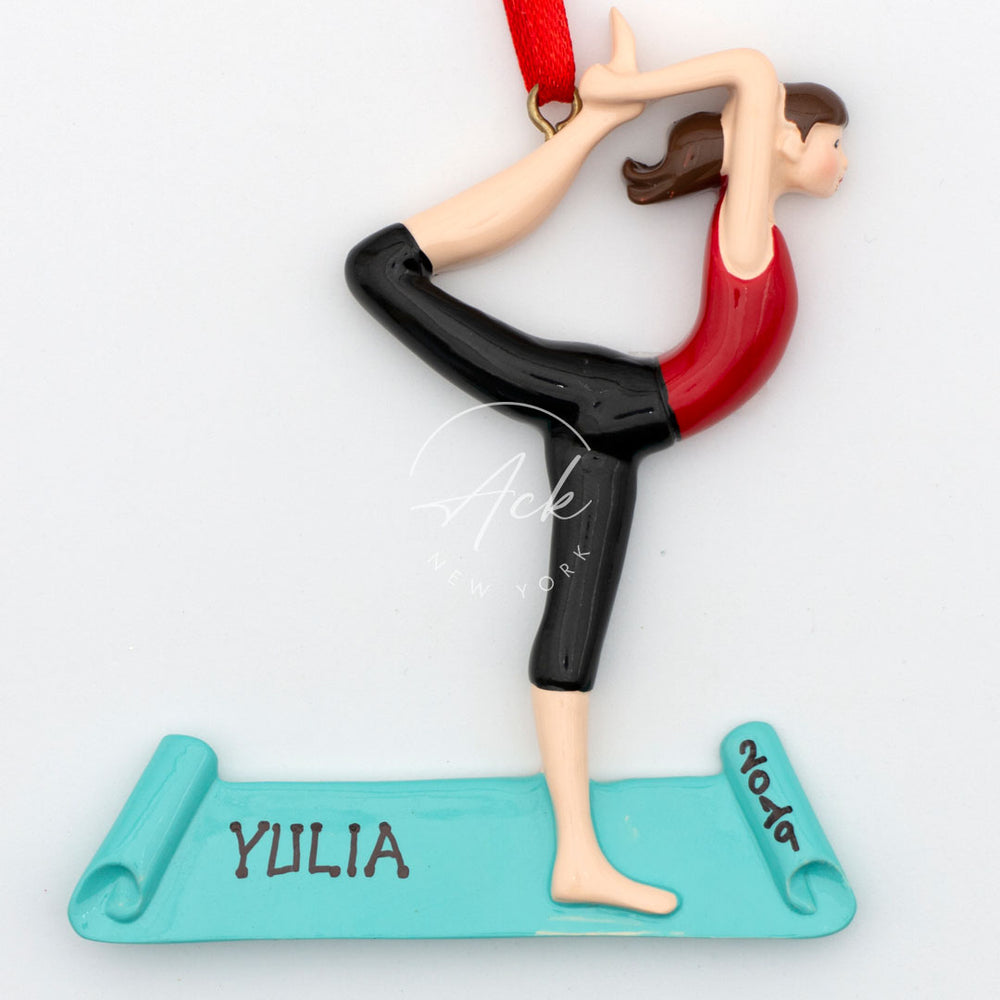 Yoga Girl Personalized Christmas Ornament