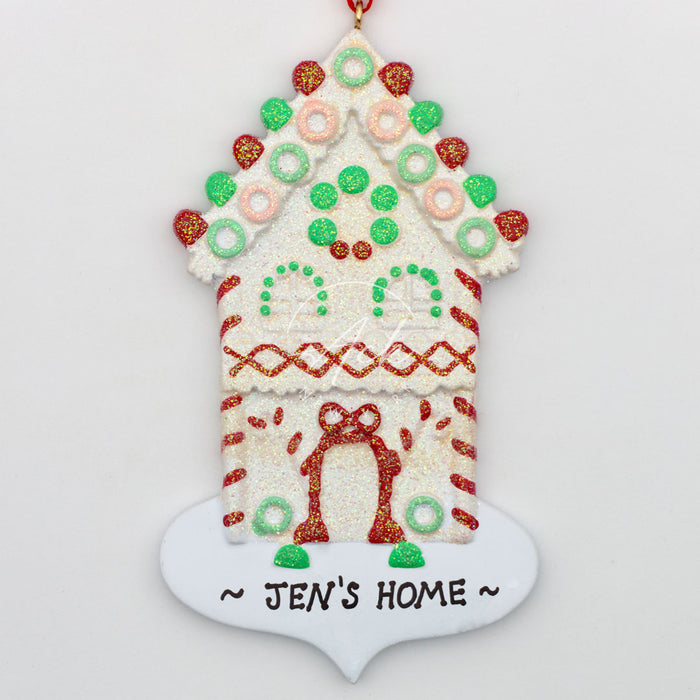 Candy House Personalized Christmas Ornament