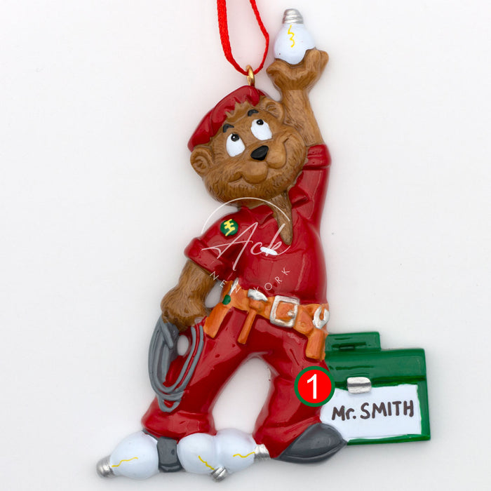 Handy Man Personalized Christmas Ornament