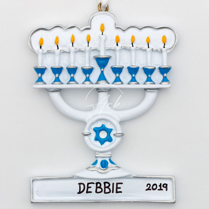 Hanukkah Personalized Christmas Ornament